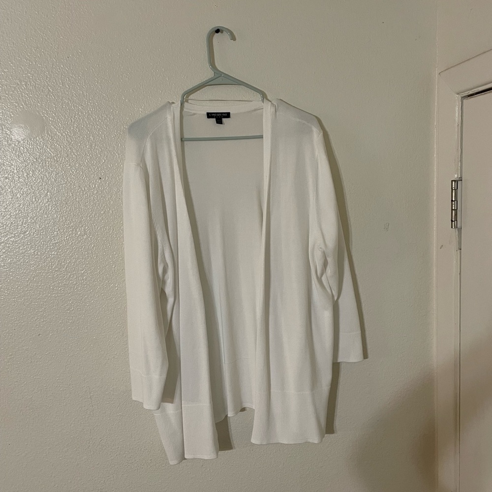 3/4 Sleeve White Cardigan - never worn 18/20